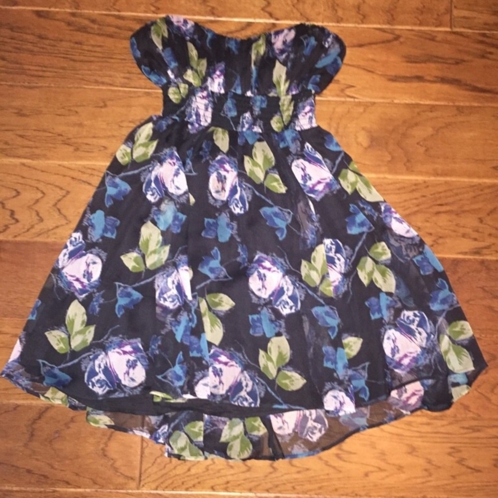 Floral strapless dress from kimchi blue